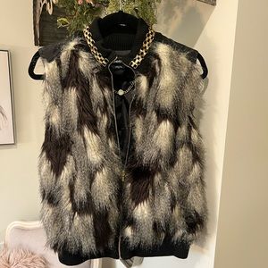 Bebe Faux Fur Vest
